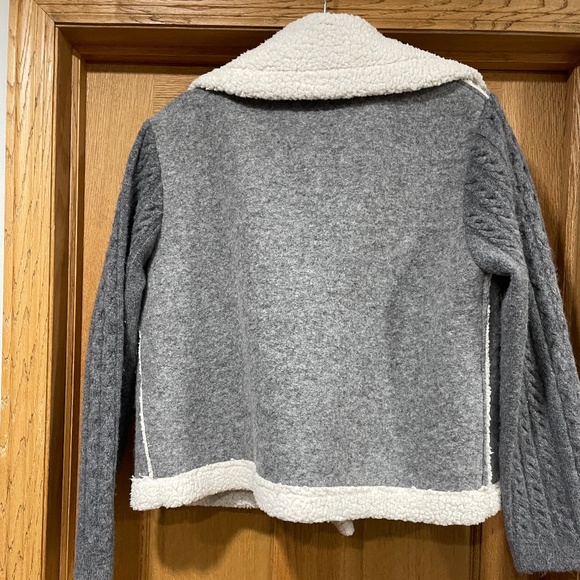 Sweater Jacket, fleece lining, Zara, EUC - Picture 2 of 3